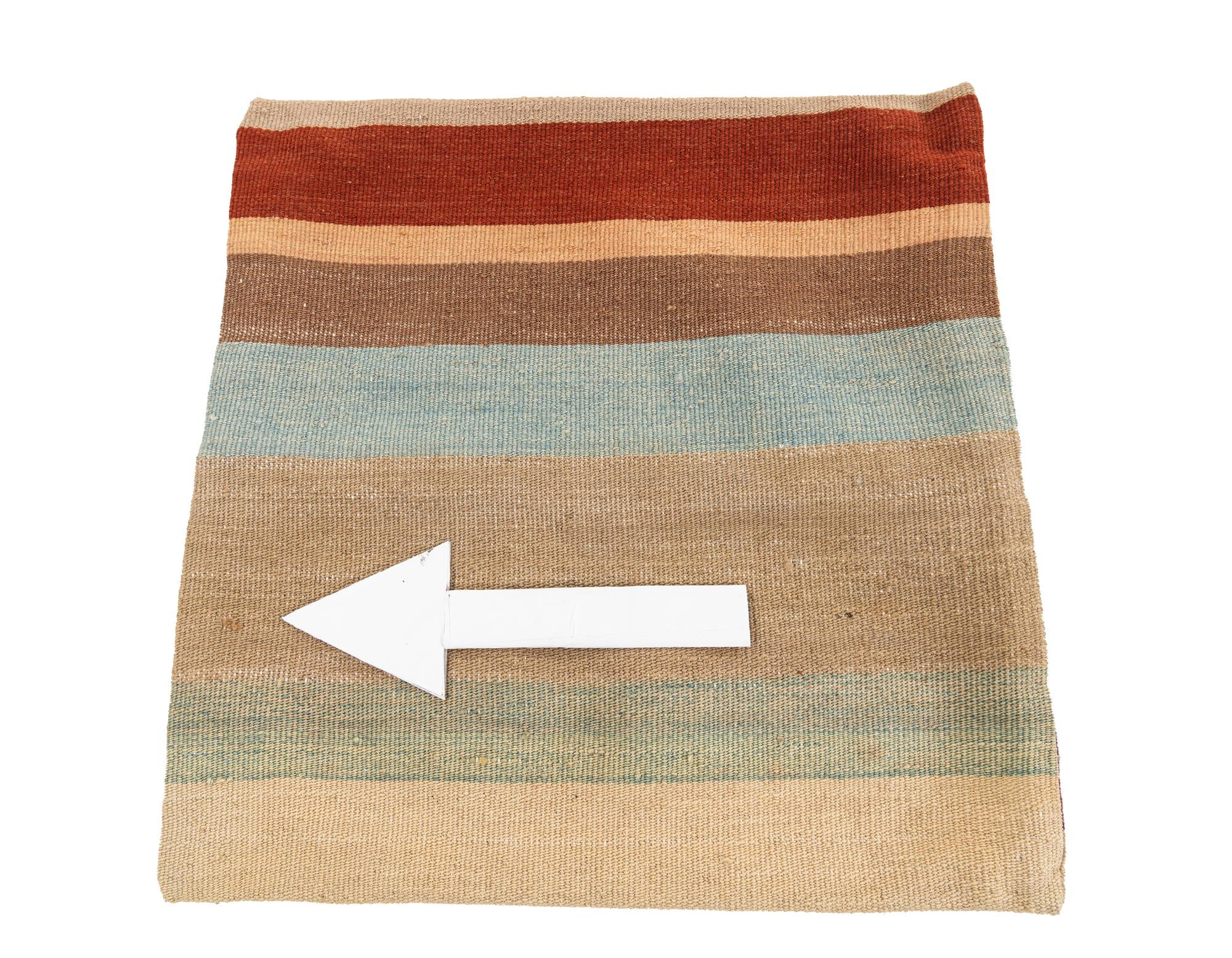 1' 6 x 1' 6 Hand Woven Pillow Wool Square Rug