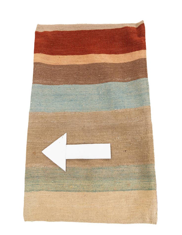 Detail image of 1' 6 x 1' 6  Hand Woven Pillow Wool Square Rug