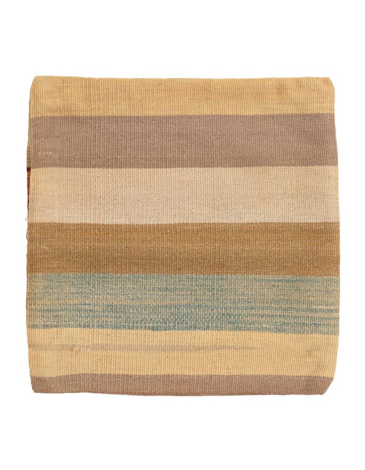 Detail image of 1' 6 x 1' 6 Hand Woven Pillow Wool Square Rug