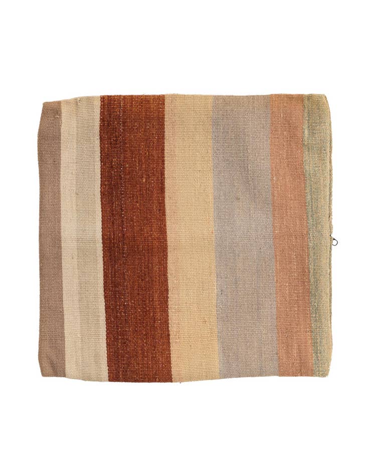 Detail image of 1' 6 x 1' 6 Hand Woven Pillow Wool Square Rug
