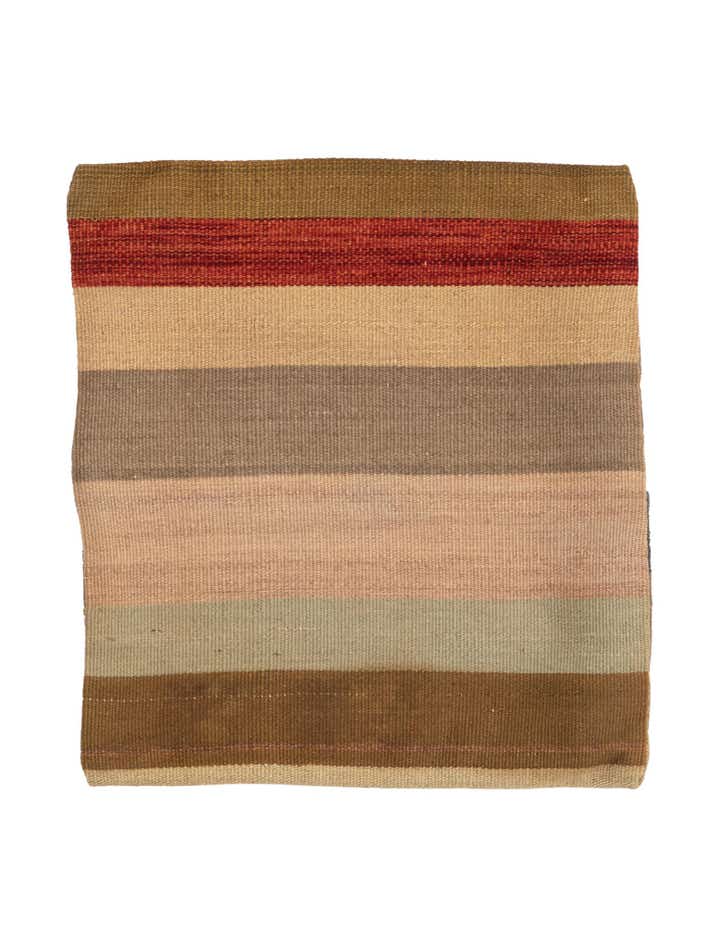 1' 5 x 1' 5 Hand Woven Pillow Wool Square Rug