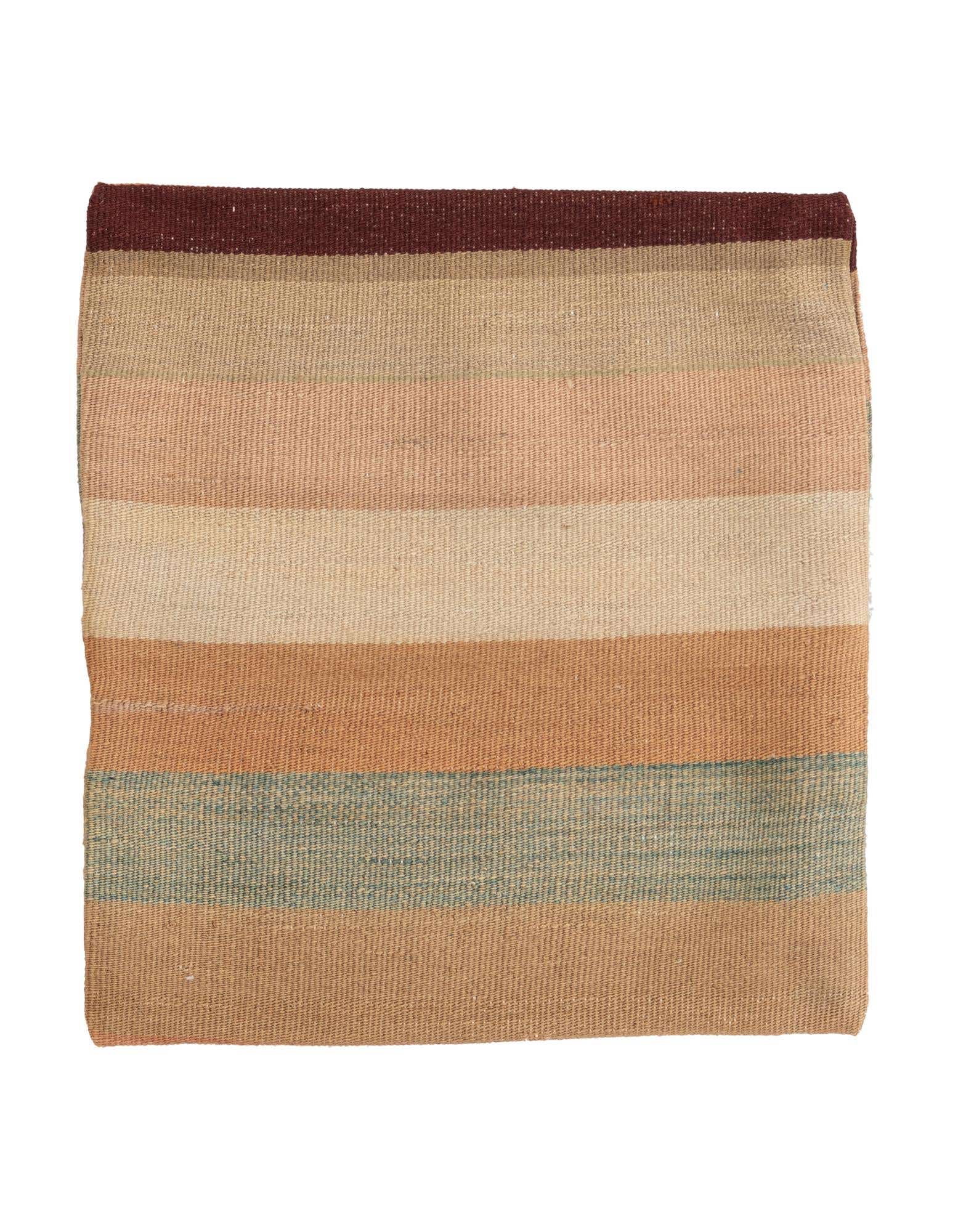 1' 5 x 1' 5 Hand Woven Pillow Wool Square Rug