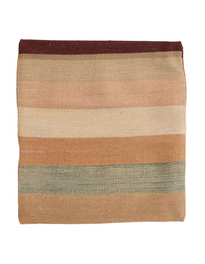 1' 5 x 1' 5 Hand Woven Pillow Wool Square Rug