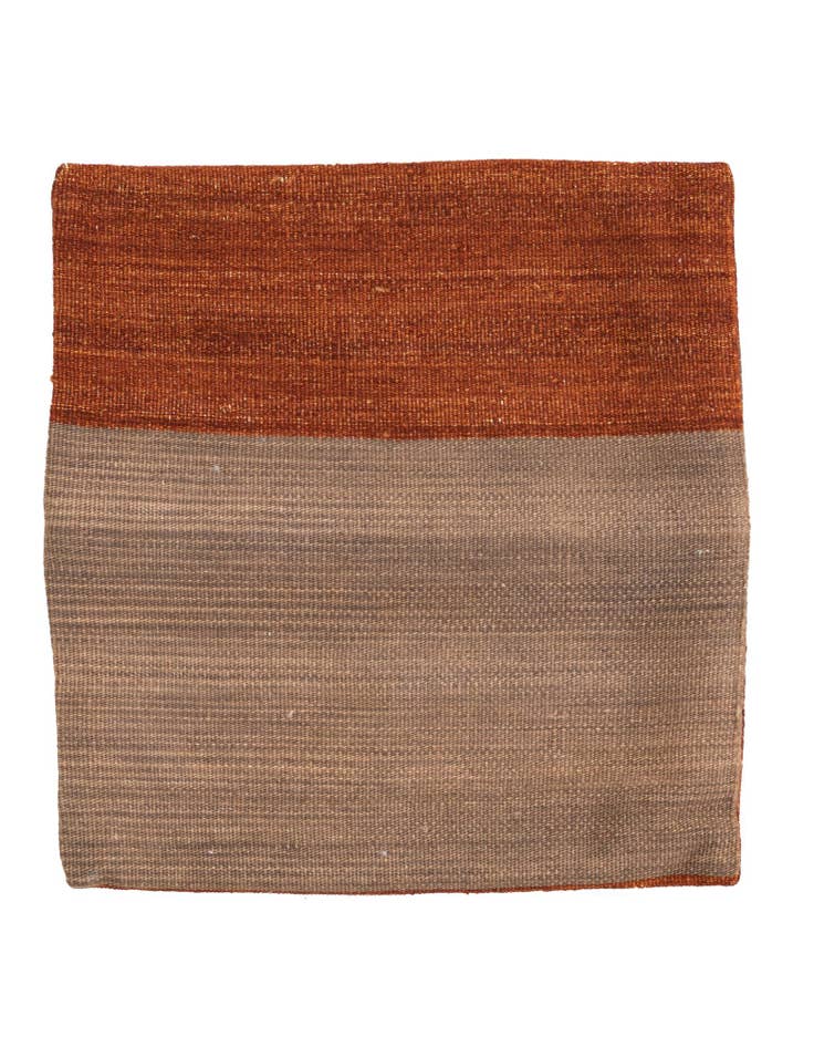 Detail image of 1' 6 x 1' 7 Hand Woven Pillow Wool Square Rug