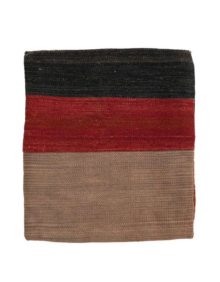 1' 5 x 1' 7 Hand Woven Pillow Wool Square Rug