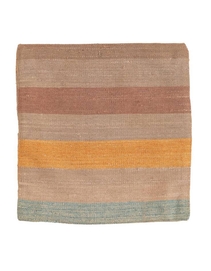 Detail image of 1' 5 x 1' 6 Hand Woven Pillow Wool Square Rug