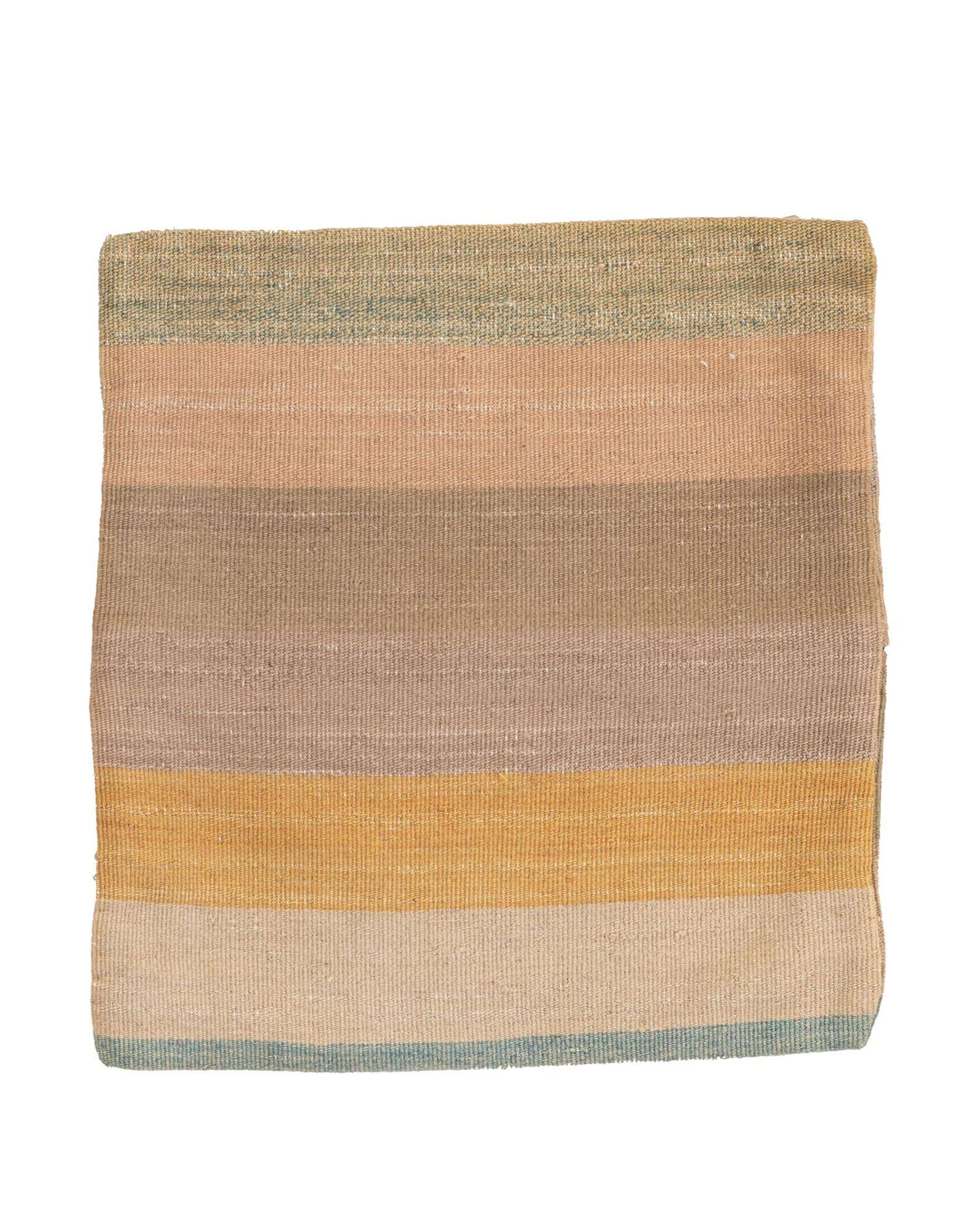 1' 6 x 1' 7 Hand Woven Pillow Wool Square Rug
