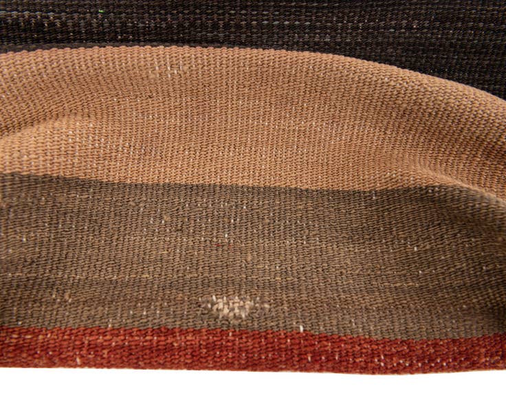 Detail image of 1' 4 x 1' 6 Hand Woven Pillow Wool Square Rug