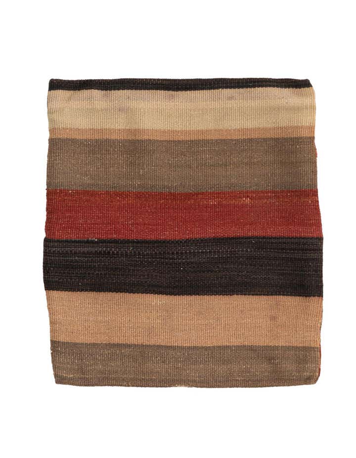 1' 4 x 1' 6 Hand Woven Pillow Wool Square Rug