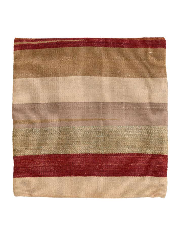 1' 6 x 1' 7 Hand Woven Pillow Wool Square Rug