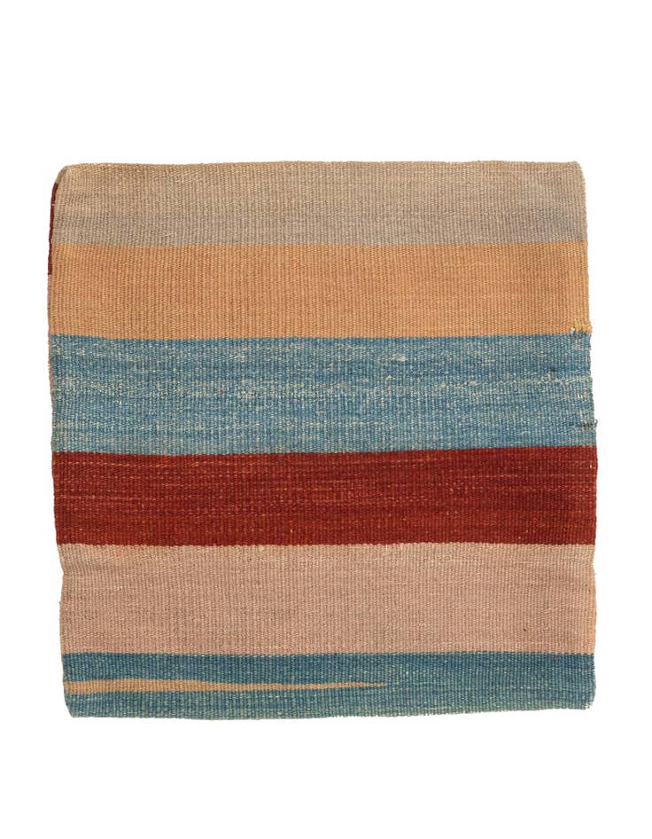 Detail image of 1' 6 x 1' 6 Hand Woven Pillow Wool Square Rug
