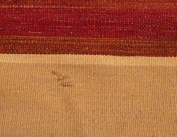Detail image of 2' 4 x 2' 5 Hand Woven Pillow Wool Square Rug