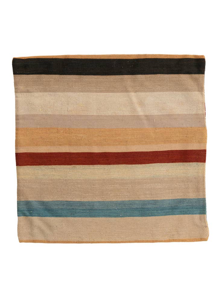 Detail image of 2' 6 x 2' 6 Hand Woven Pillow Wool Square Rug