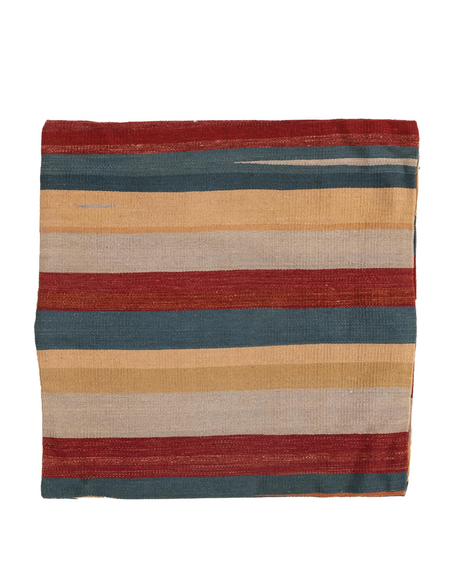 2' 5 x 2' 5 Hand Woven Pillow Wool Square Rug