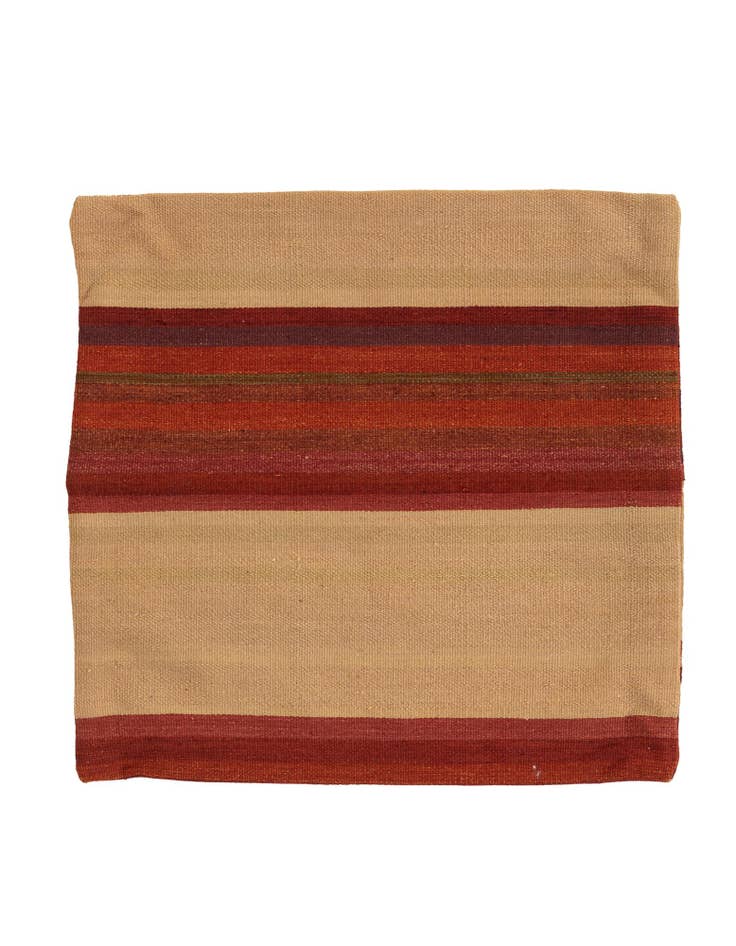Detail image of 2' 4 x 2' 5 Hand Woven Pillow Wool Square Rug