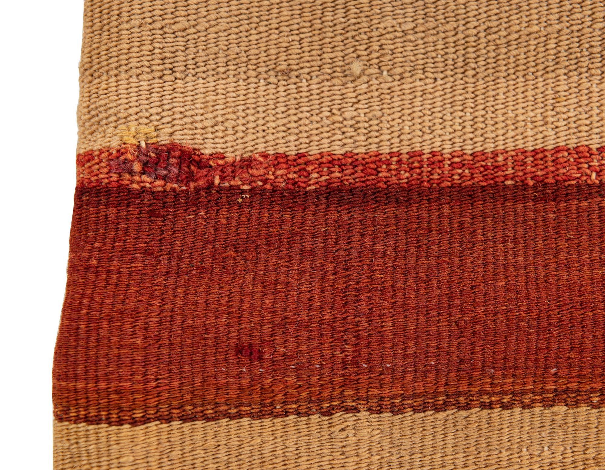 2' 4 x 2' 5 Hand Woven Pillow Wool Square Rug
