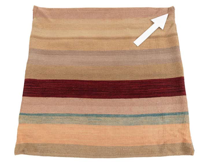 2' 5 x 2' 6 Hand Woven Pillow Wool Square Rug