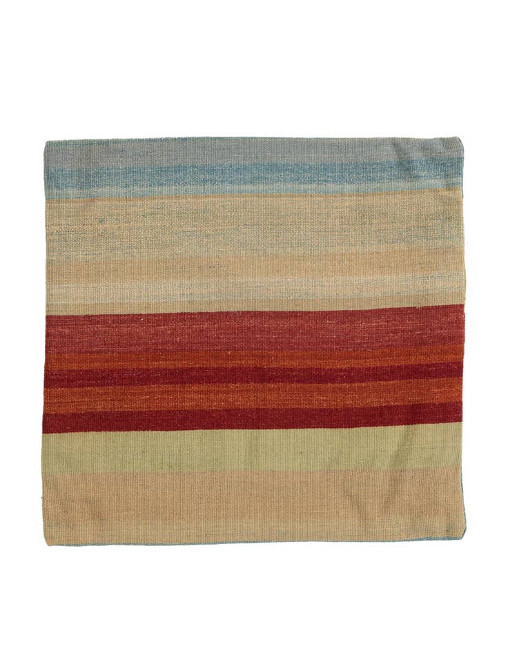 Detail image of 2' 4 x 2' 5 Hand Woven Pillow Wool Square Rug