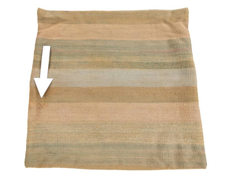 Detail image of 2' 5 x 2' 5 Hand Woven Pillow Wool Square Rug