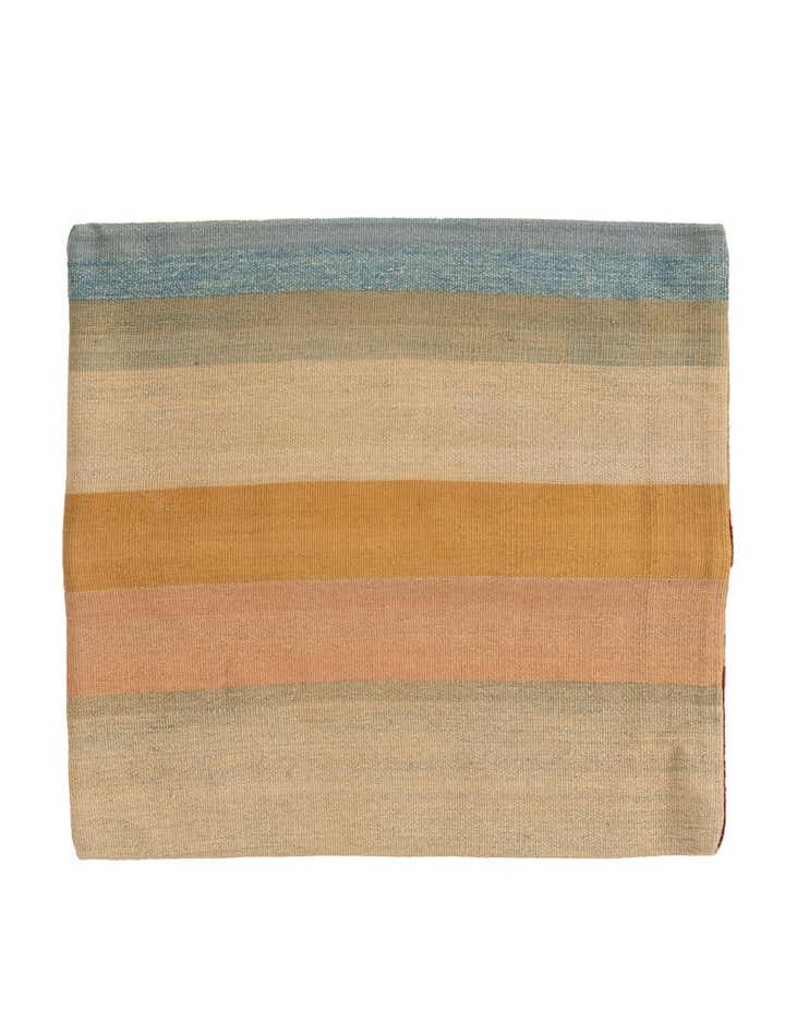 2' 4 x 2' 5 Hand Woven Pillow Wool Square Rug