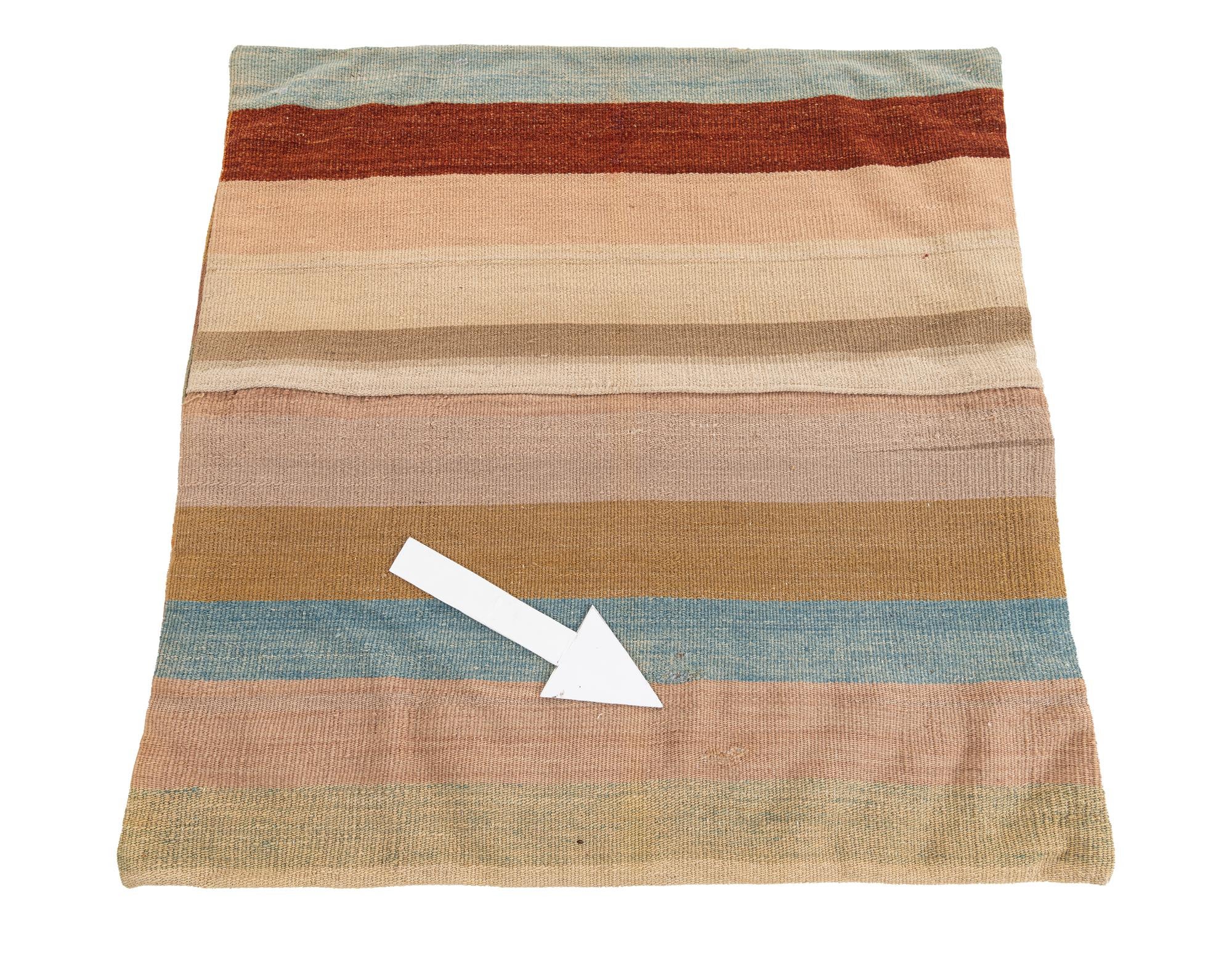 2' 5 x 2' 6 Hand Woven Pillow Wool Square Rug