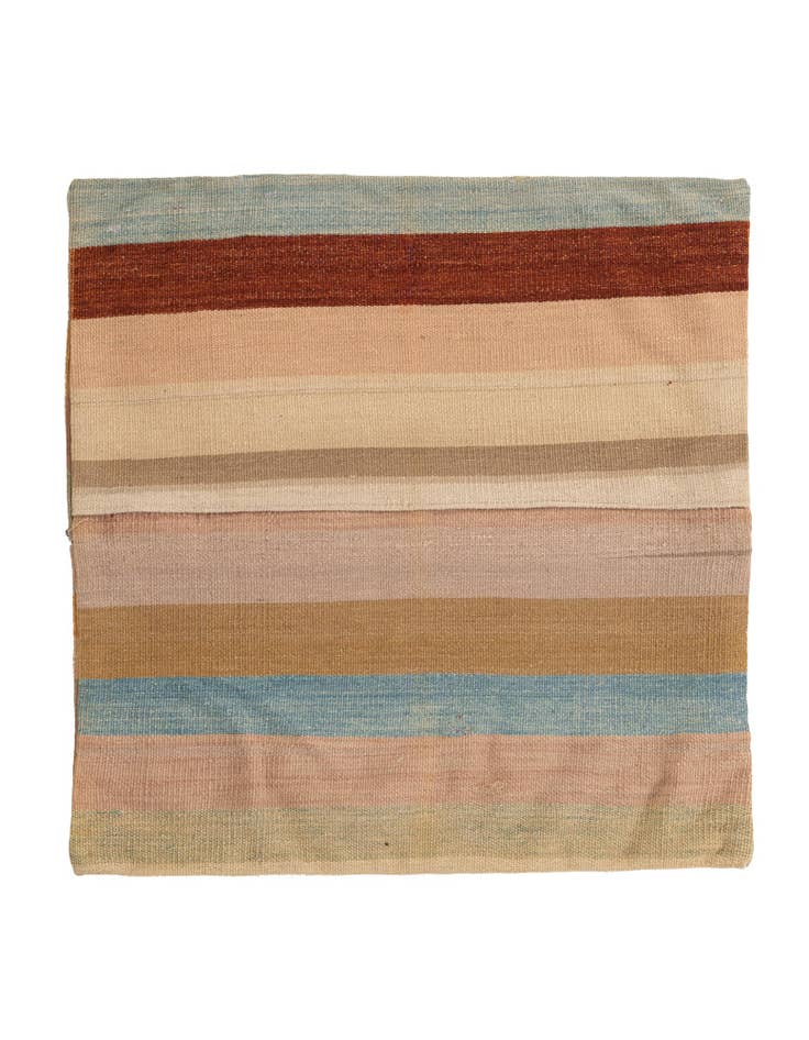Detail image of 2' 5 x 2' 6 Hand Woven Pillow Wool Square Rug