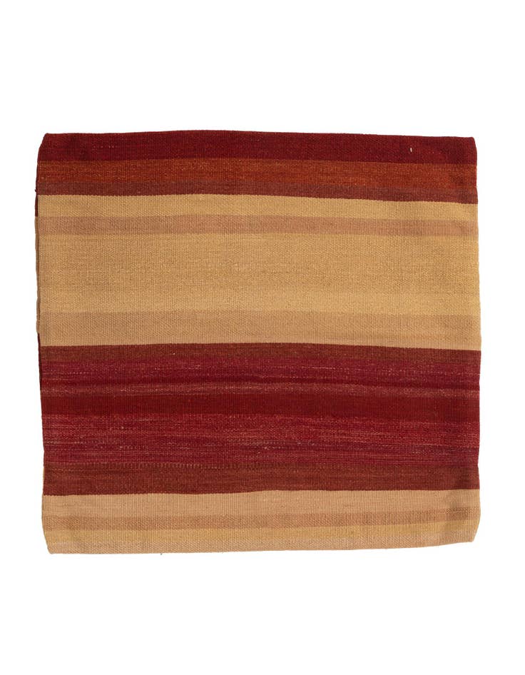 Detail image of 2' 4 x 2' 5 Hand Woven Pillow Wool Square Rug