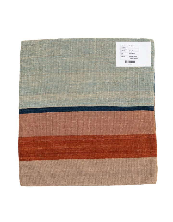 2' 3 x 2' 6 Hand Woven Pillow Wool Square Rug