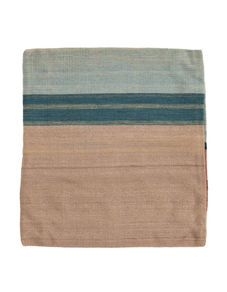 Detail image of 2' 3 x 2' 6 Hand Woven Pillow Wool Square Rug