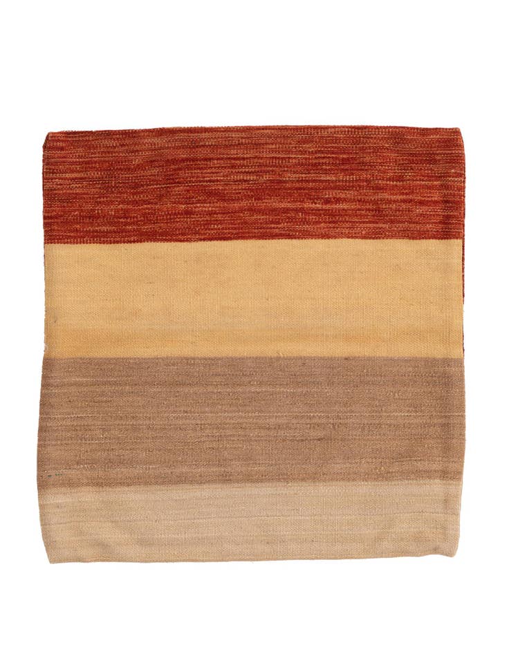 Detail image of 2' 5 x 2' 6 Hand Woven Pillow Wool Square Rug