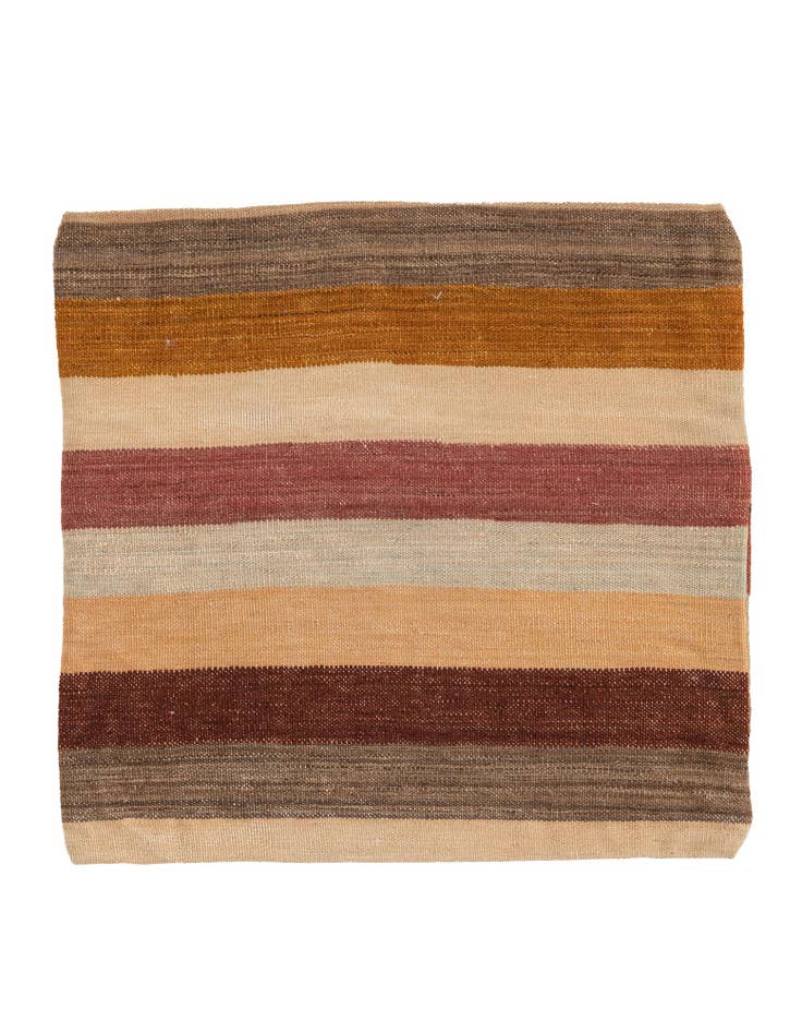Detail image of 2' 5 x 2' 6 Hand Woven Pillow Wool Square Rug