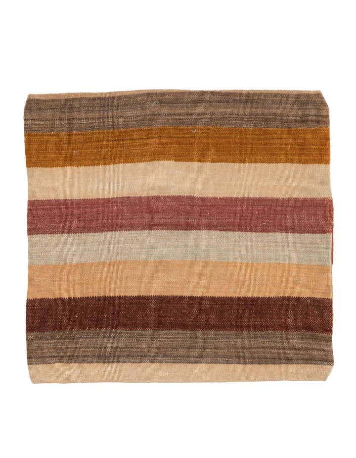 2' 5 x 2' 6 Hand Woven Pillow Wool Square Rug