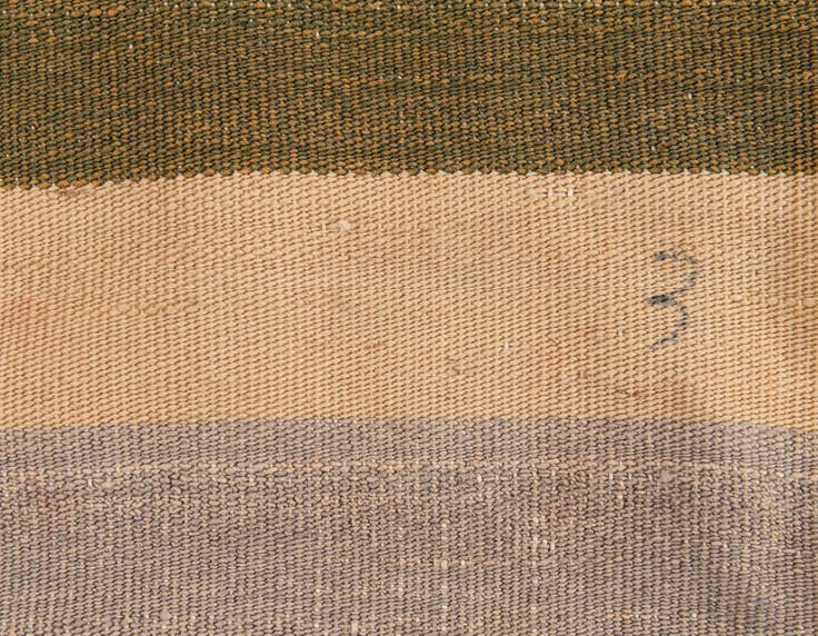 Detail image of 3' x 3' 1 Hand Woven Pillow Wool Square Rug