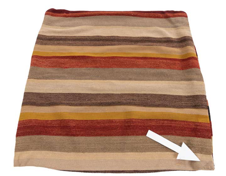 3' 1 x 3' 1 Hand Woven Pillow Wool Square Rug