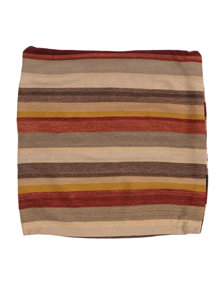Detail image of 3' 1 x 3' 1 Hand Woven Pillow Wool Square Rug
