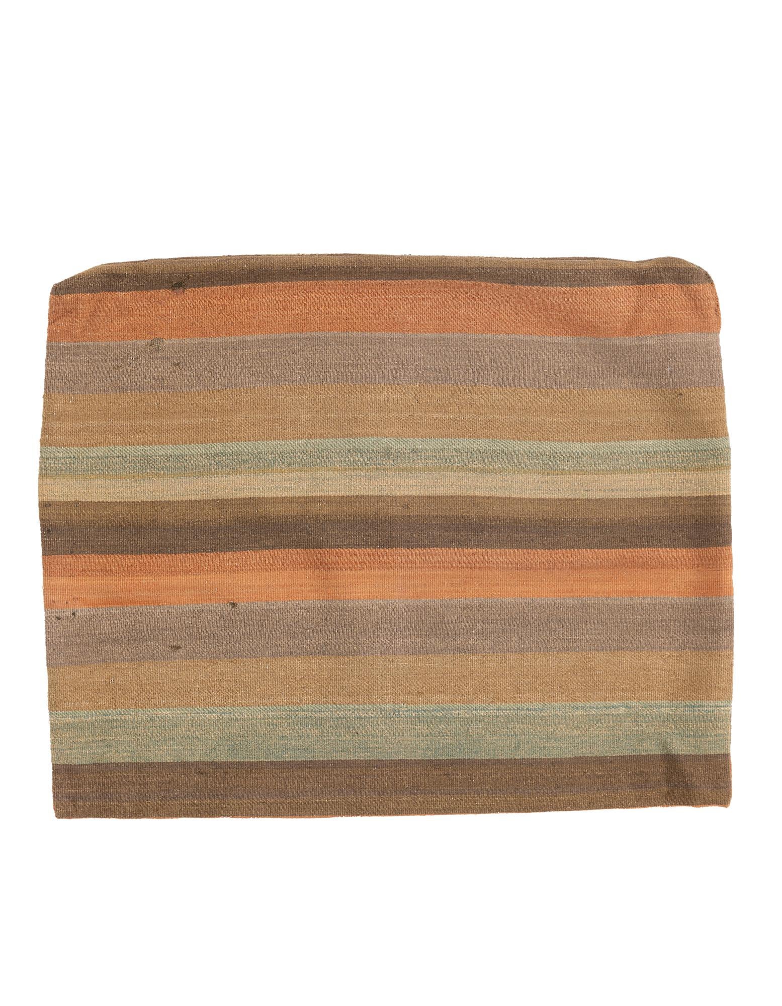 2' 7 x 3' 3 Hand Woven Pillow Wool Square Rug