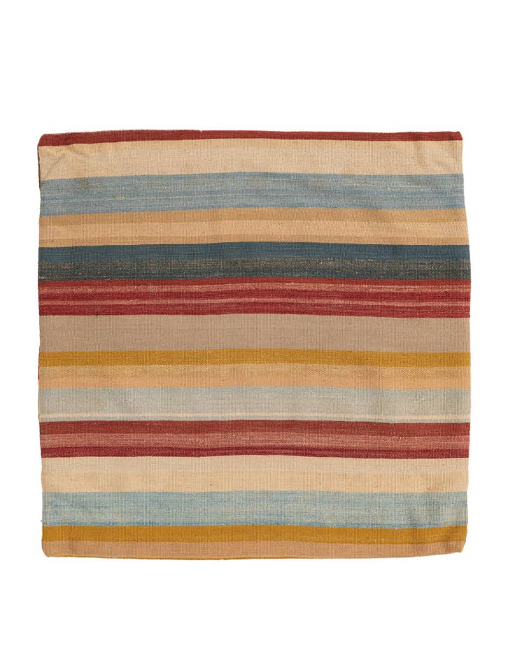 Detail image of 3' 3 x 3' 3 Hand Woven Pillow Wool Square Rug