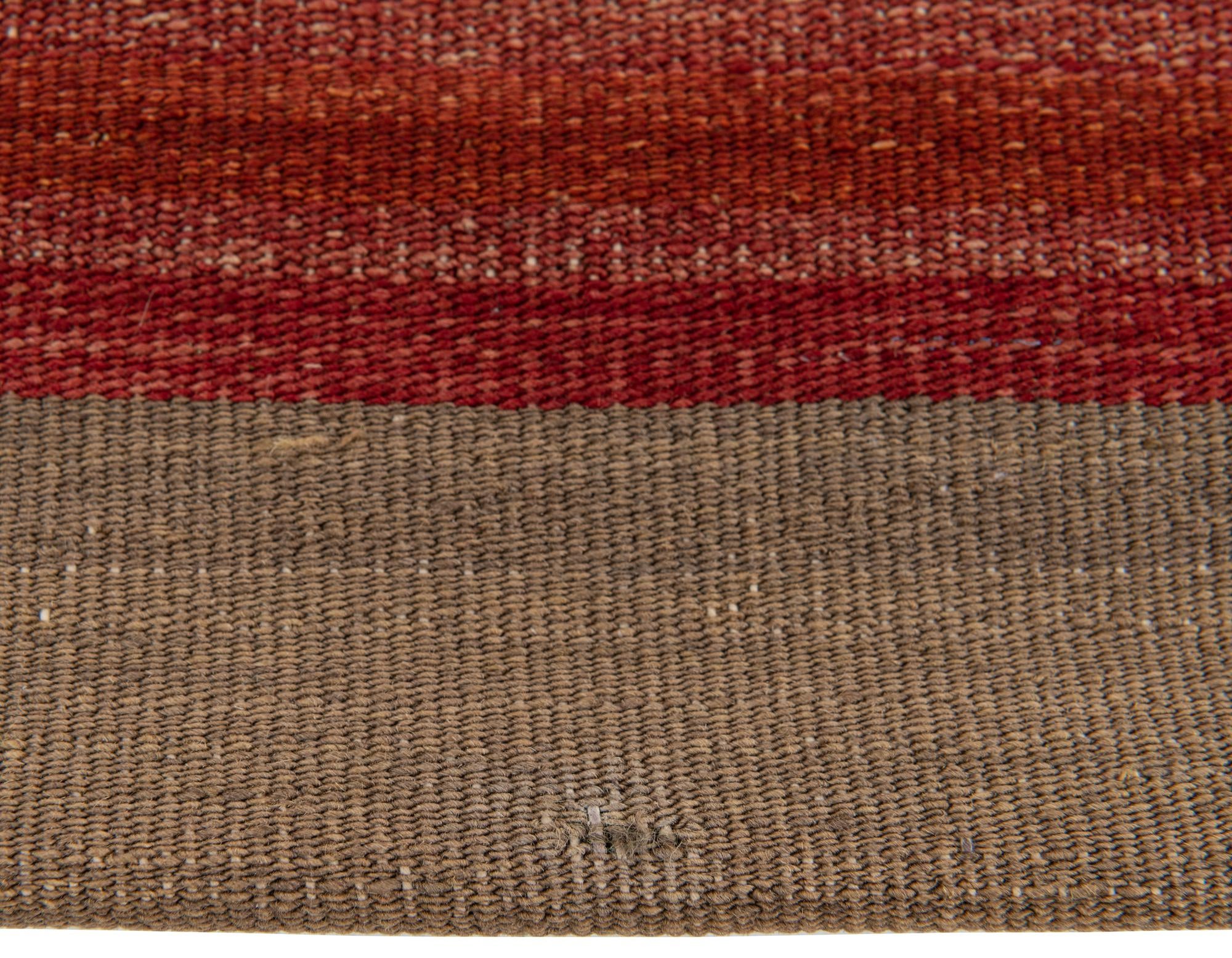 3' 3 x 3' 4 Hand Woven Pillow Wool Square Rug