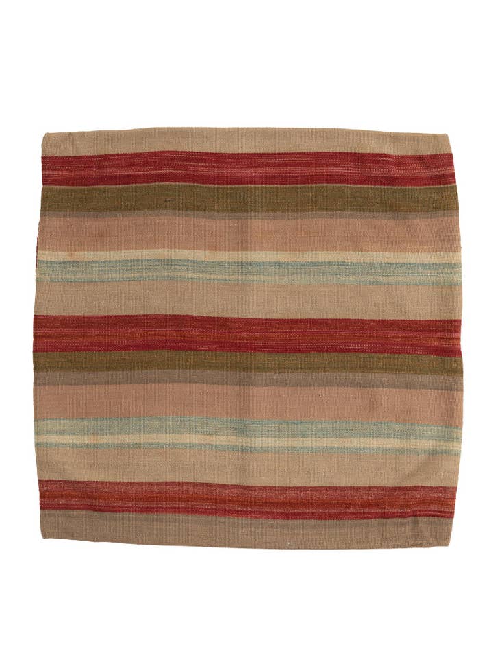 Detail image of 3' 3 x 3' 4 Hand Woven Pillow Wool Square Rug