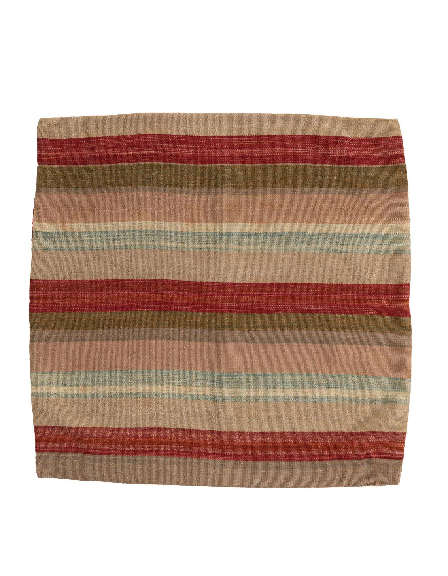 3' 3 x 3' 4 Hand Woven Pillow Wool Square Rug
