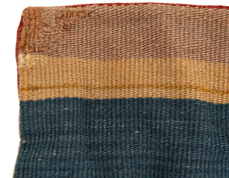 Detail image of 3' 3 x 3' 4 Hand Woven Pillow Wool Square Rug