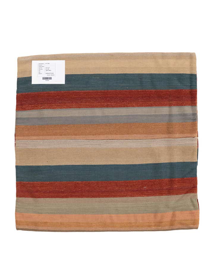 3' 2 x 3' 3 Hand Woven Pillow Wool Square Rug