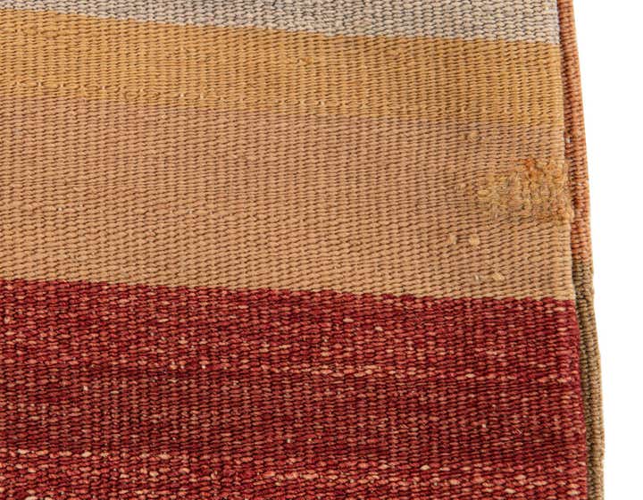 3' 2 x 3' 4 Hand Woven Pillow Wool Square Rug