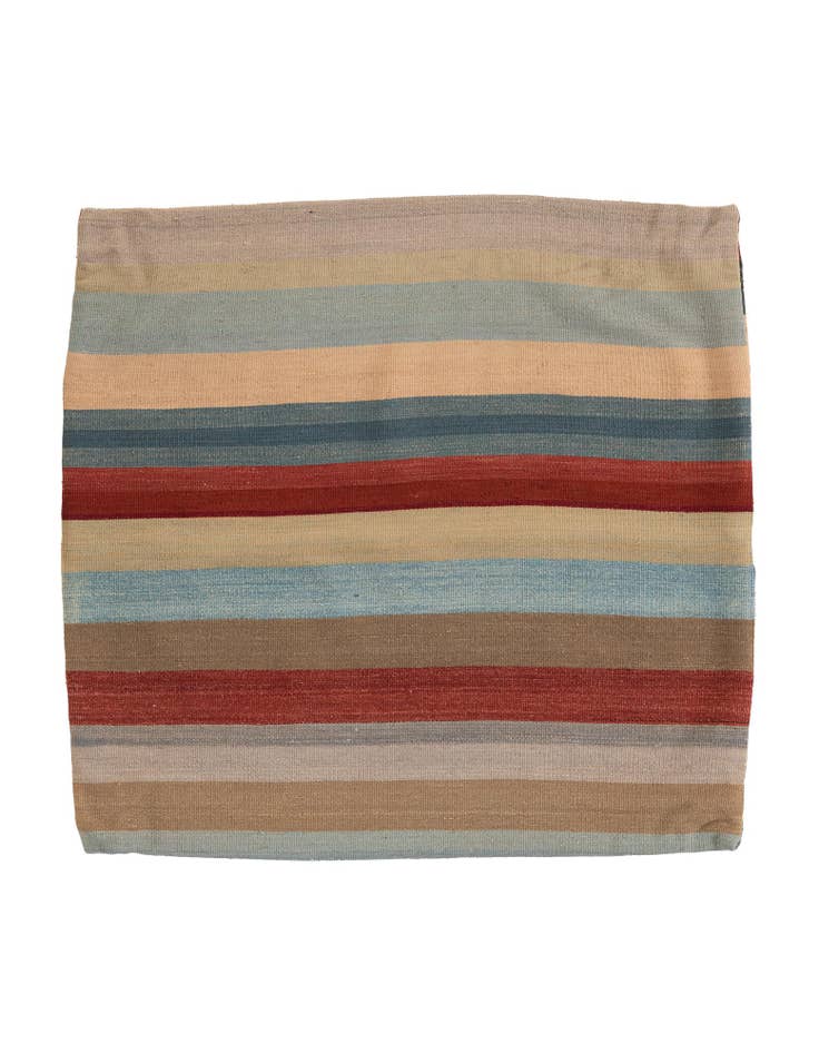 Detail image of 3' 2 x 3' 4 Hand Woven Pillow Wool Square Rug