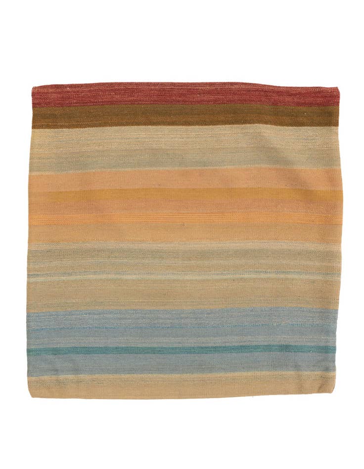 Detail image of 3' 3 x 3' 3 Hand Woven Pillow Wool Square Rug
