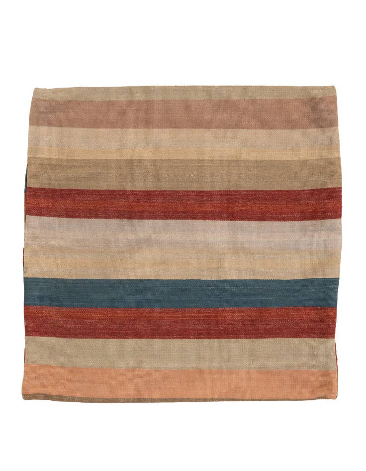 Detail image of 3' 2 x 3' 2 Hand Woven Pillow Wool Square Rug