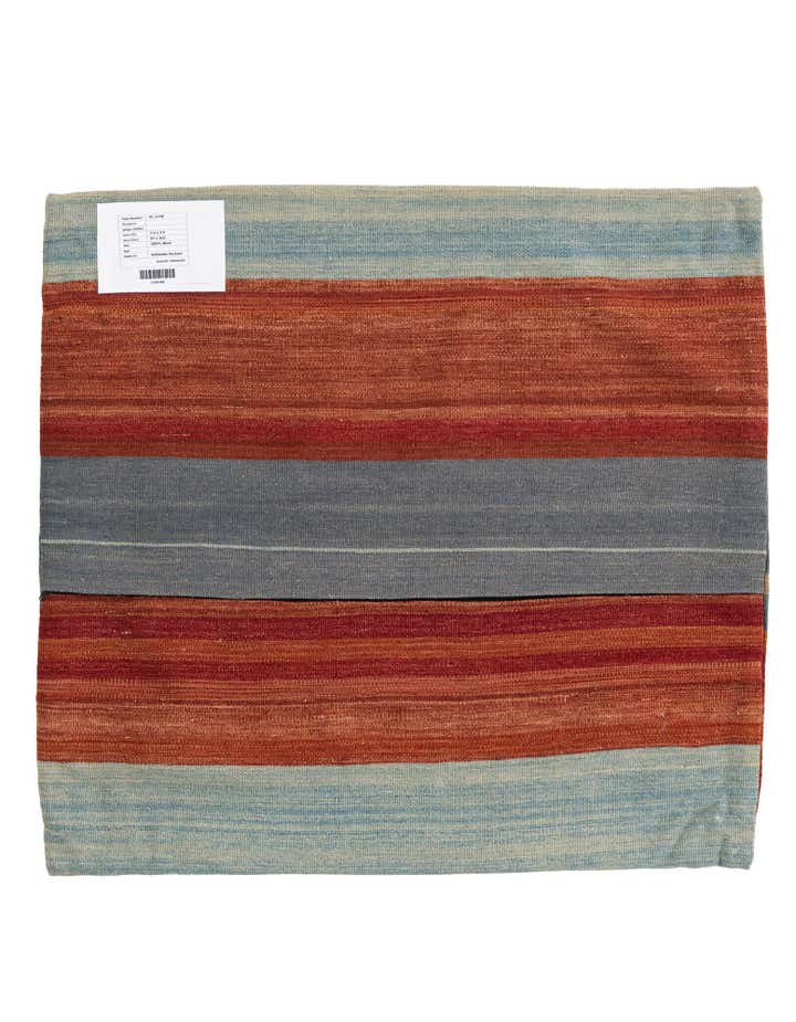 3' 2 x 3' 4 Hand Woven Pillow Wool Square Rug