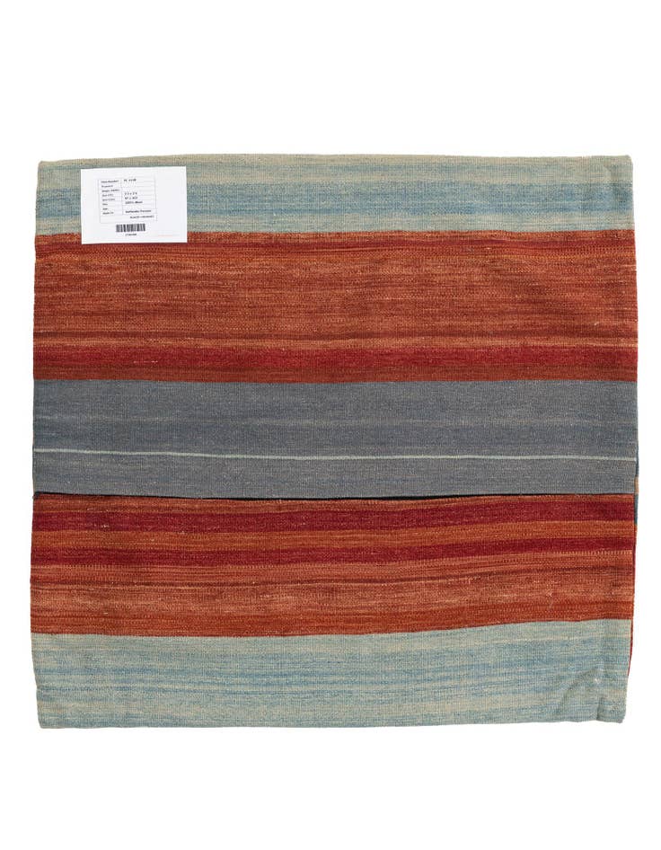 Detail image of 3' 2 x 3' 4 Hand Woven Pillow Wool Square Rug
