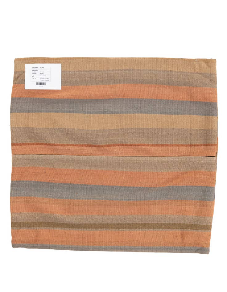 Detail image of 3' 2 x 3' 3 Hand Woven Pillow Wool Square Rug