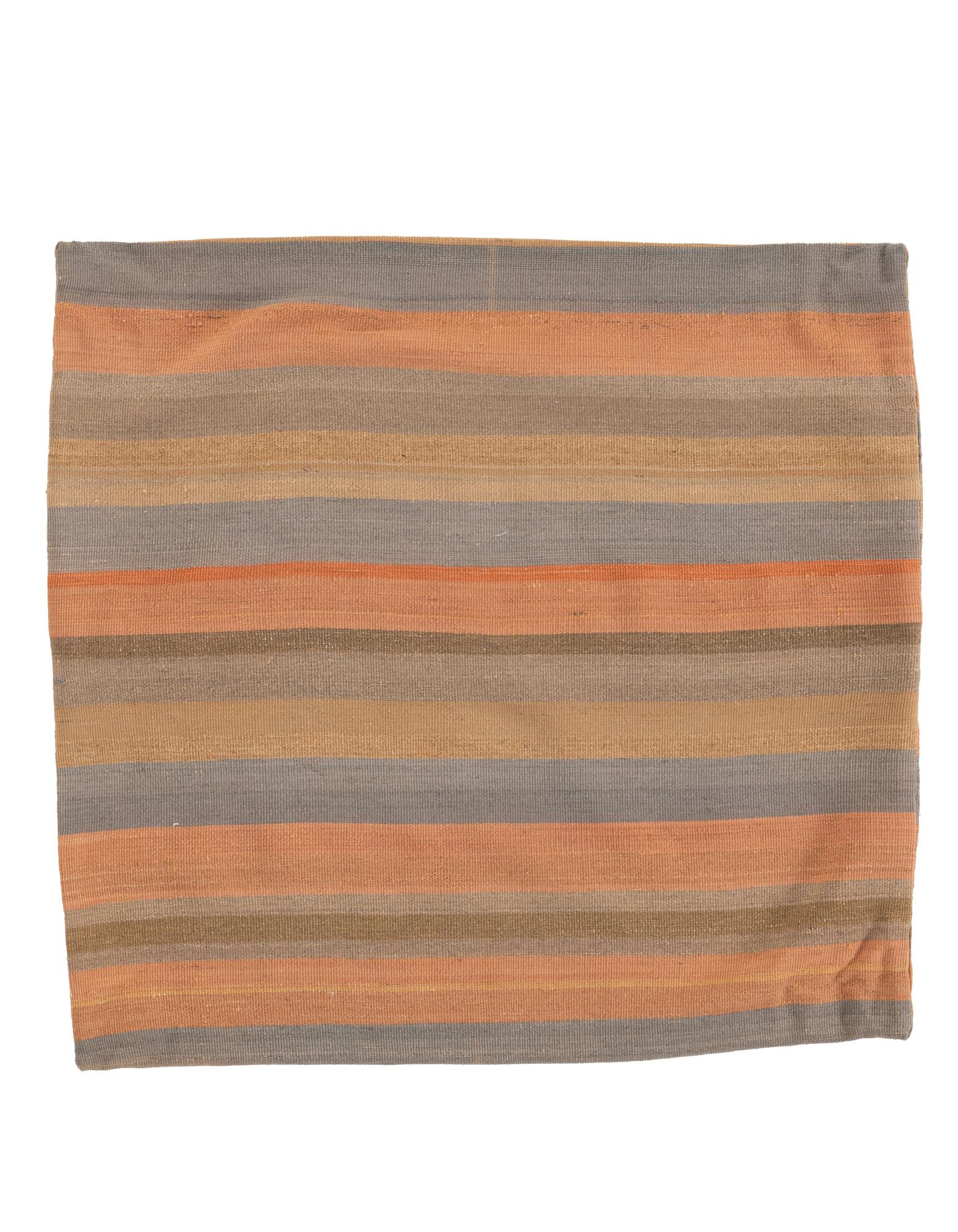 3' 2 x 3' 3 Hand Woven Pillow Wool Square Rug